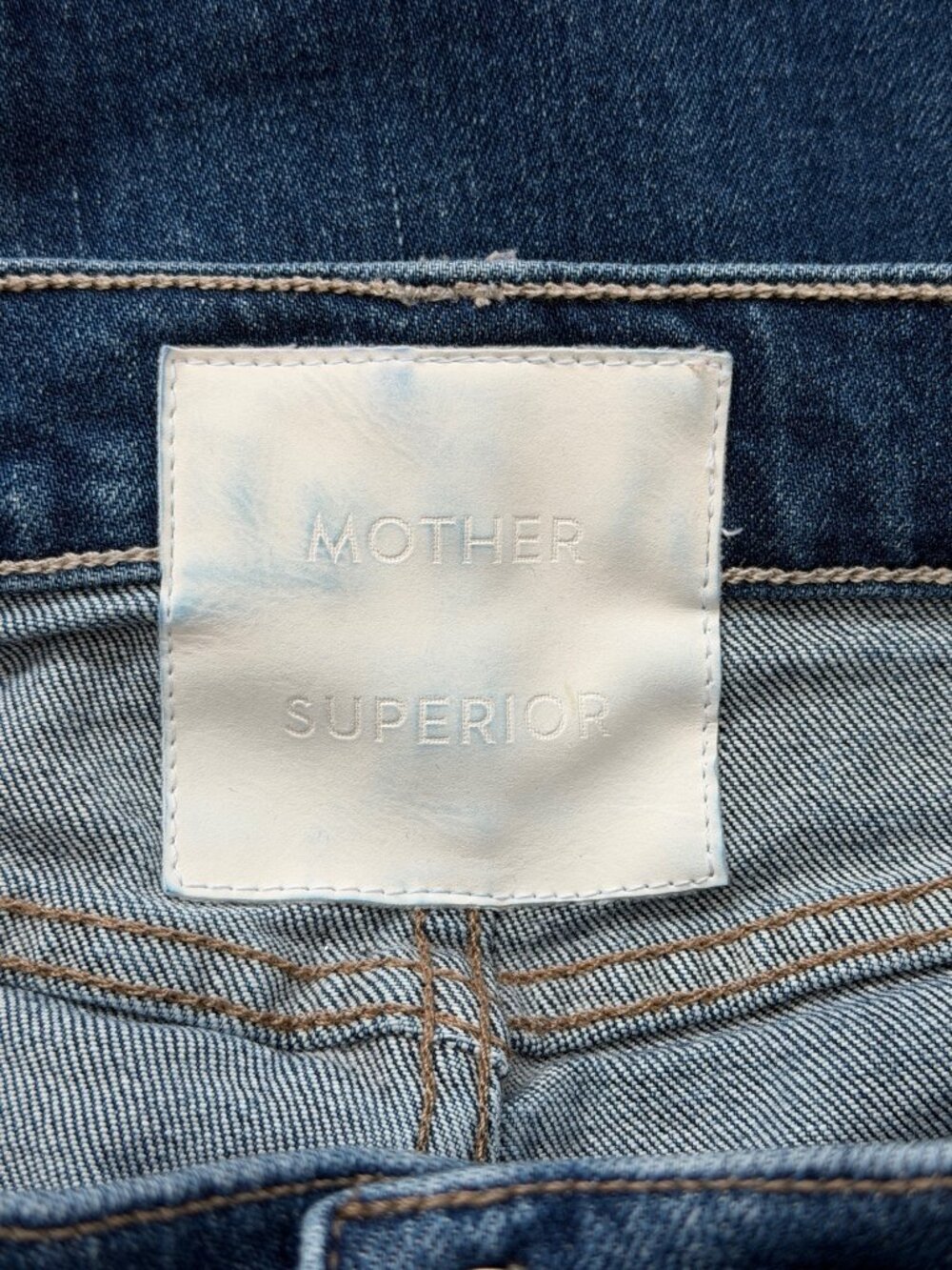 Mother Women Size 29 Jeans Tomcat Roller Skimp Wide-Leg Perfectly Imperfect Blue - Picture 4 of 11